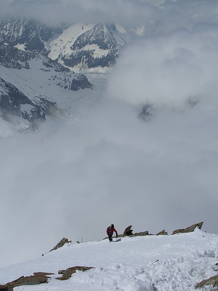 Abstieg Aletschhorn Sdwestgrat