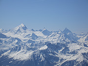 Weisshorn und Matterhorn
