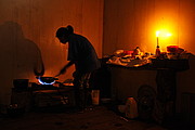 Kochen in der Hütte