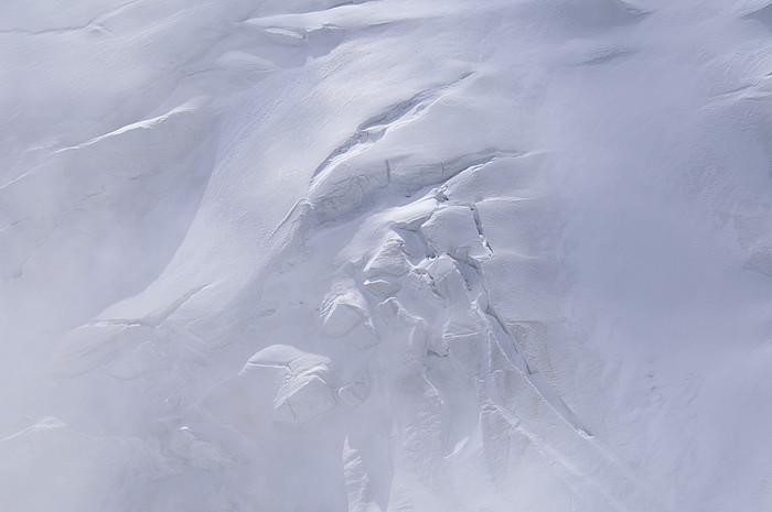 Spalten auf dem Allalingletscher